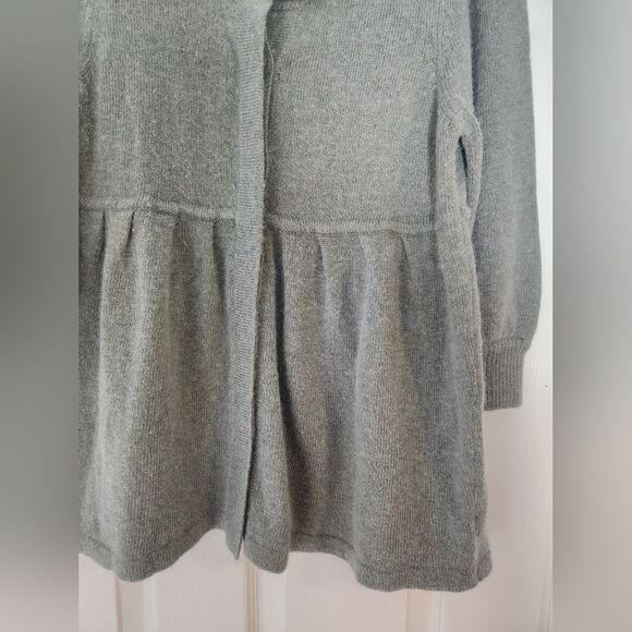BCBGMAXAZRIA XL Sage Green WOOL ANGORA Blend 3/4Slv  Buttons Up Women  Cardigan - Picture 8 of 10